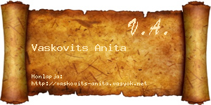 Vaskovits Anita névjegykártya